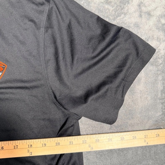 Nike Oregon State Beavers Mens Dri-Fit Golf Polo Size L Black Orange - Picture 6 of 6